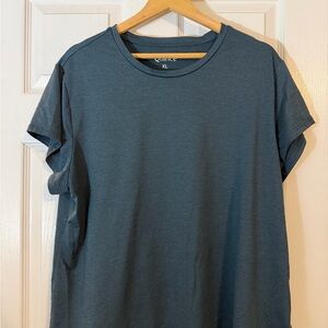 Quince Women's Flowknit heather ocean navy XL women’s Short Sleeve Tee